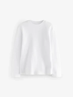 Next - Lot de 2 Hauts thermiques à manches longues (2-16ans) Gris/Blanc Discount