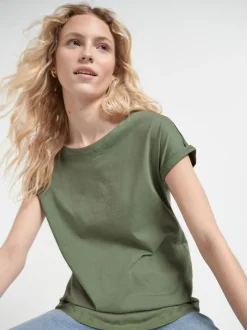 Next Gris/Blanc/Noir/Bleu marine/Vert kaki - Lot de 5 T-shirts à mancherons Sale