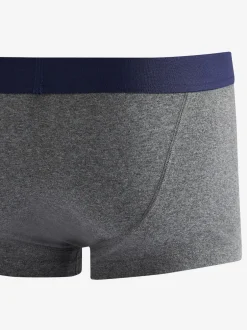 Next Gris/Marine - Lot de 4 - Boxers hipster 100% coton Sale
