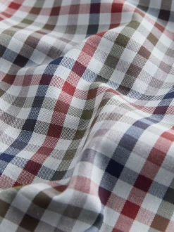 Next - Chemise Oxford ajustée Easy Iron Button Down Gris/multicolore vichy Outlet