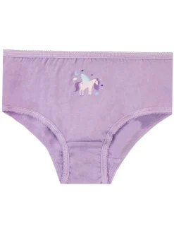 Harry Bear Filles Licorne 100% Coton Caleçons 5 Lot Discount