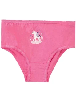 Harry Bear Filles Licorne 100% Coton Caleçons 5 Lot Discount