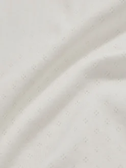 Reiss Haut à manches longues en coton pointelle Poppy