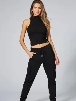 Pineapple Haut Barbarella sans manches à col haut Hot