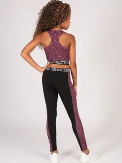 Pineapple Haut court mi-long imprimé léopard fille Discount