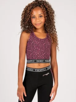 Pineapple Haut court mi-long imprimé léopard fille Discount