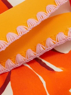 Reiss Haut de bikini Phoebe à imprimé floral Clearance