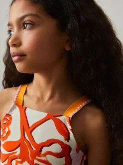 Reiss Haut de bikini Phoebe à imprimé floral Discount