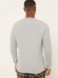 Fat Face Haut de pyjama FatFace gaufré à Col rond New