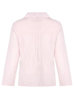 Hunkemoller Haut de pyjama en popeline de coton rose Outlet