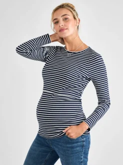 Jojo Maman Bébé Haut côtelé à rayures maternité et allaitement