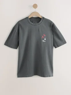 Next Hiroshige gris anthracite - Coupe ample - T-shirt avec licence d’artiste Sale