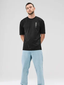 Next Hokusai noir - Coupe ample - T-shirt avec licence d’artiste