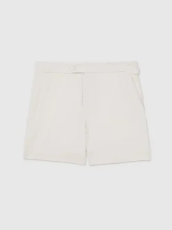 Reiss Hors blanc - Short de bain Sun avec pattes d'ajustement sur les côtés Discount