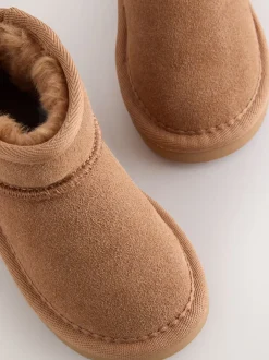 Next Hydrofuge marron bronzé - Bottes à enfiler en daim Online