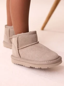 Next - Bottes à enfiler en daim Hydrofuge marron vison Sale