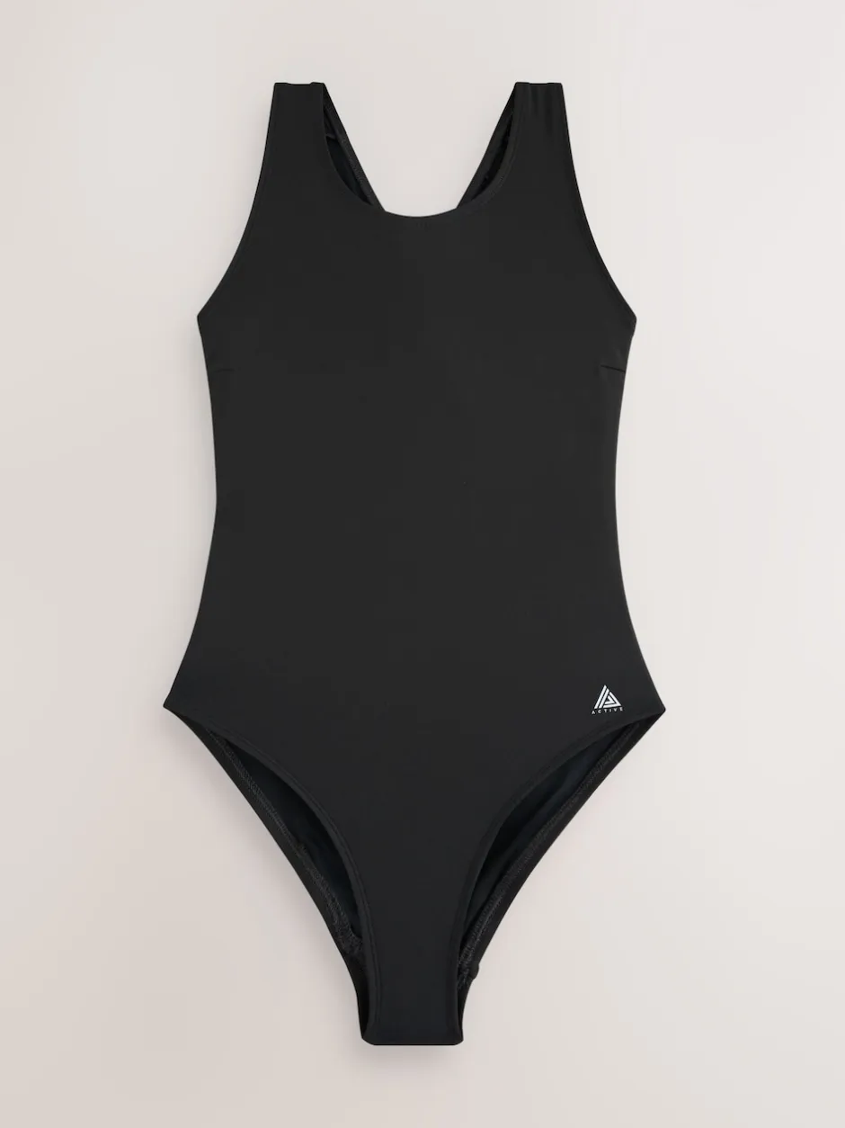 Next Ikat noir/monochrome - Lot de 2 maillots de bain à col montant Best