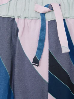 Reiss Impression bleue - Short Tommi imprimé avec cordon de serrage à la taille Sale