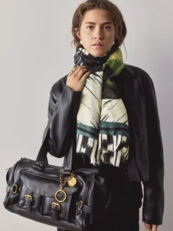 Next Impression De paume noire - Écharpe légère