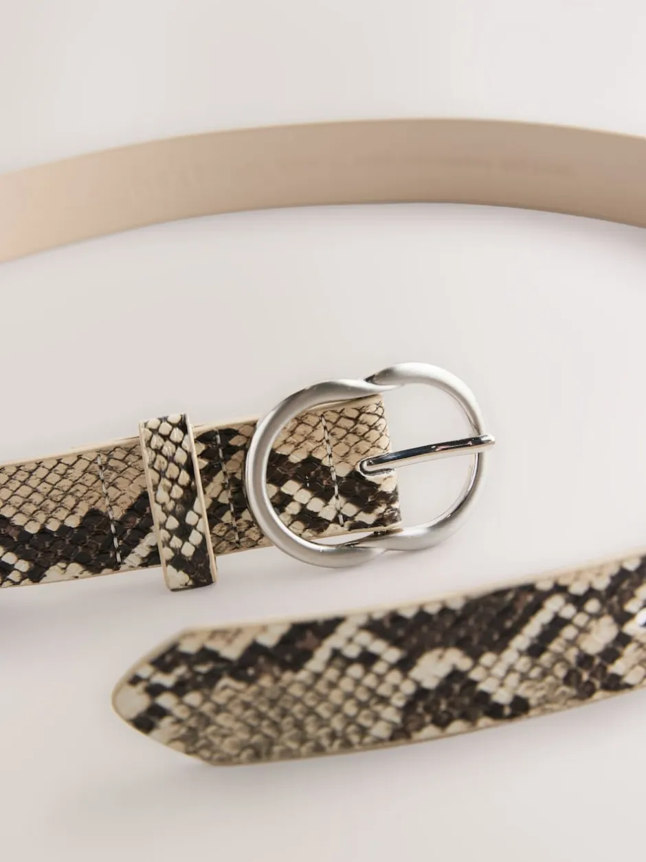 Next - Ceinture régulière en PU Impression de serpent Hot