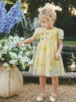 Next Impression florale jaune - Robe corsage à fleurs (3mois-8ans) Discount