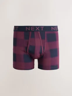 Next - Boxers avec ouverture sur le devant Imprimé à Carreaux Multicolore Hot
