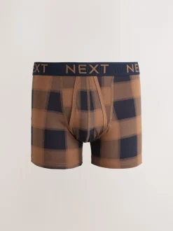 Next - Boxers avec ouverture sur le devant Imprimé à Carreaux Multicolore Hot