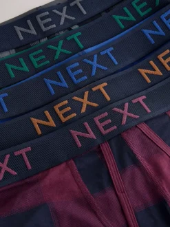 Next - Boxers avec ouverture sur le devant Imprimé à Carreaux Multicolore Hot