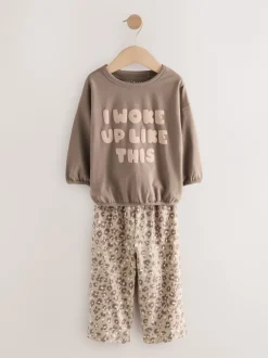 Next Imprimé à slogan écru/rose - Lot de 3 pyjamas Amples (9mois à10ans) Best