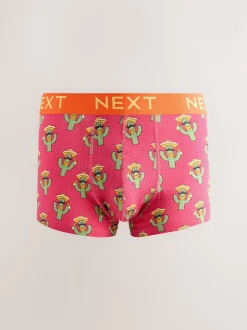 Next Imprimé alimentaire vif - Lot de 5 - Lot de 5 boxers Hipster