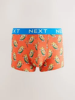Next Imprimé alimentaire vif - Lot de 5 - Lot de 5 boxers Hipster