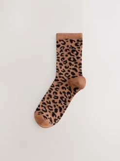 Next Imprimé animal - Paquet de chaussettes de cheville 7 Outlet