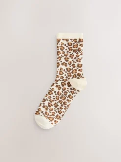 Next Imprimé animal - Paquet de chaussettes de cheville 7 Outlet