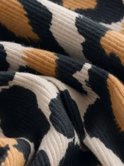 Next - Robe côtelée à manches longues (3mois-7ans) Imprimé animal New