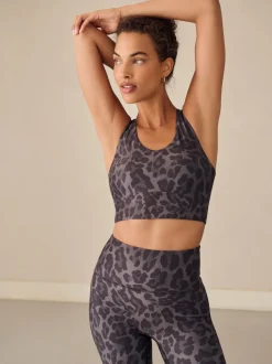 Next Imprimé animal - Soutien-gorge de sport Active croisé à double bride Online