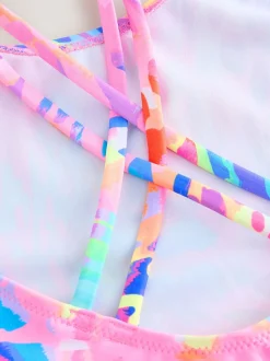 Next - Maillot de bain à double bretelle (3-16yrs) Imprimé animal coloré Discount