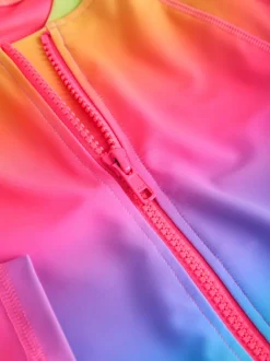 Next - Maillot de bain Sunsafe à manches longues (3mois-16ans) Imprimé arc-en-ciel dégradé Best