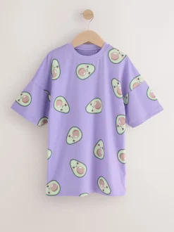 Next Imprimé avocat rose/violet - Pack Nighties 2 (3-16ans) Best