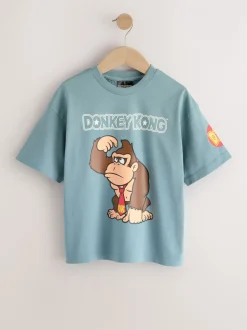 Next Imprimé Bleu Donkey Kong - T-shirt Mario Gaming (3-16ans) Clearance