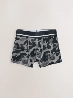 Next Imprimé camouflage - Lot de 7 boxers (3-16ans) Outlet