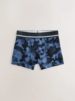 Next Imprimé camouflage - Lot de 7 boxers (3-16ans) Outlet