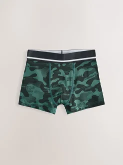 Next Imprimé camouflage - Lot de 7 boxers (3-16ans) Outlet