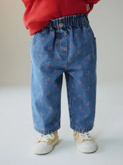 Next Imprimé cerises - Jeans à jambe large (3mths-7yrs) Best