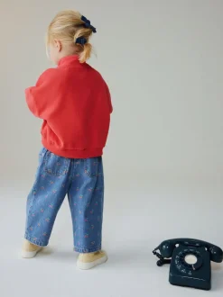 Next Imprimé cerises - Jeans à jambe large (3mths-7yrs) Best