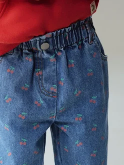 Next Imprimé cerises - Jeans à jambe large (3mths-7yrs) Best