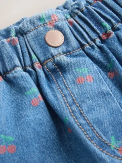 Next Imprimé cerises - Jeans à jambe large (3mths-7yrs) Best