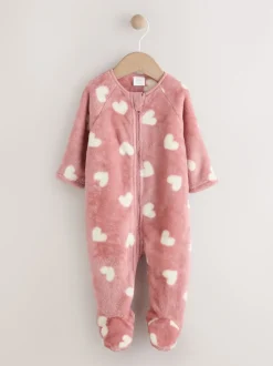 Next Imprimé cœur rose - Dors-bien en polaire pour bébé Sale