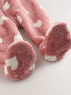 Next Imprimé cœur rose - Dors-bien en polaire pour bébé Sale