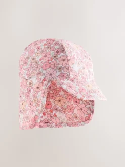 Next Imprimé Ditsy Fleuri Rose Corail - Chapeau de légionnaire de natation (3mths-10yrs) Sale