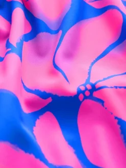 Next Imprimé fleuri bleu/rose - Bikini à manches longues (3-16 ans) Hot